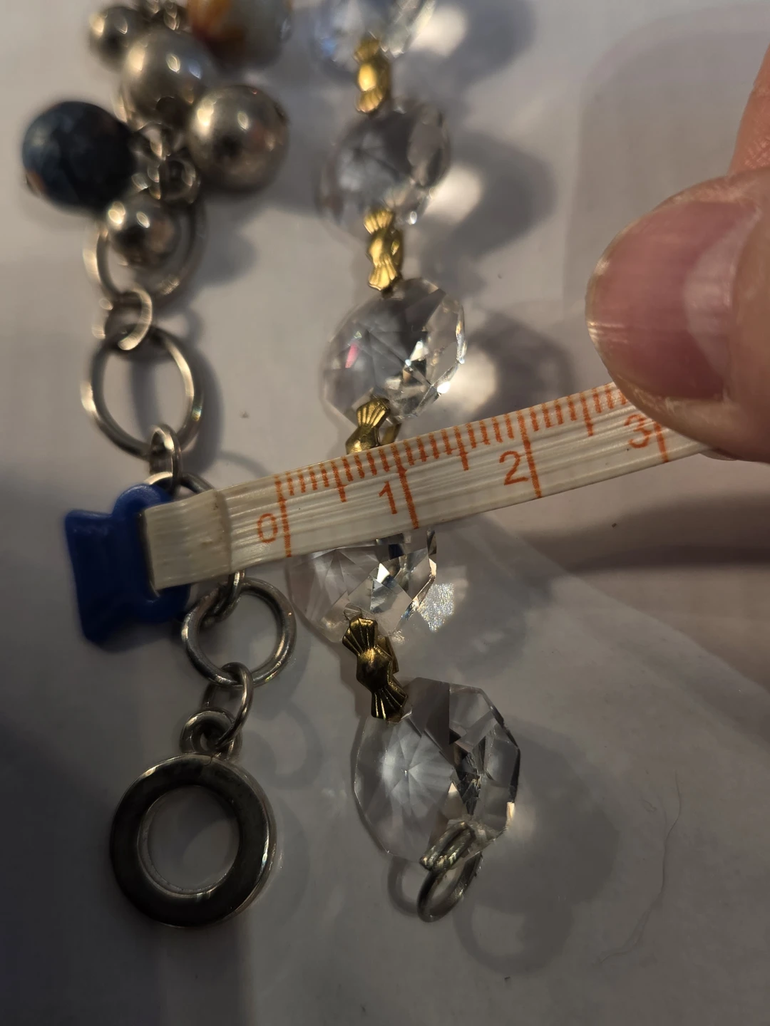 Beaded Charm Bracelet with Crystal Strands - photo 5