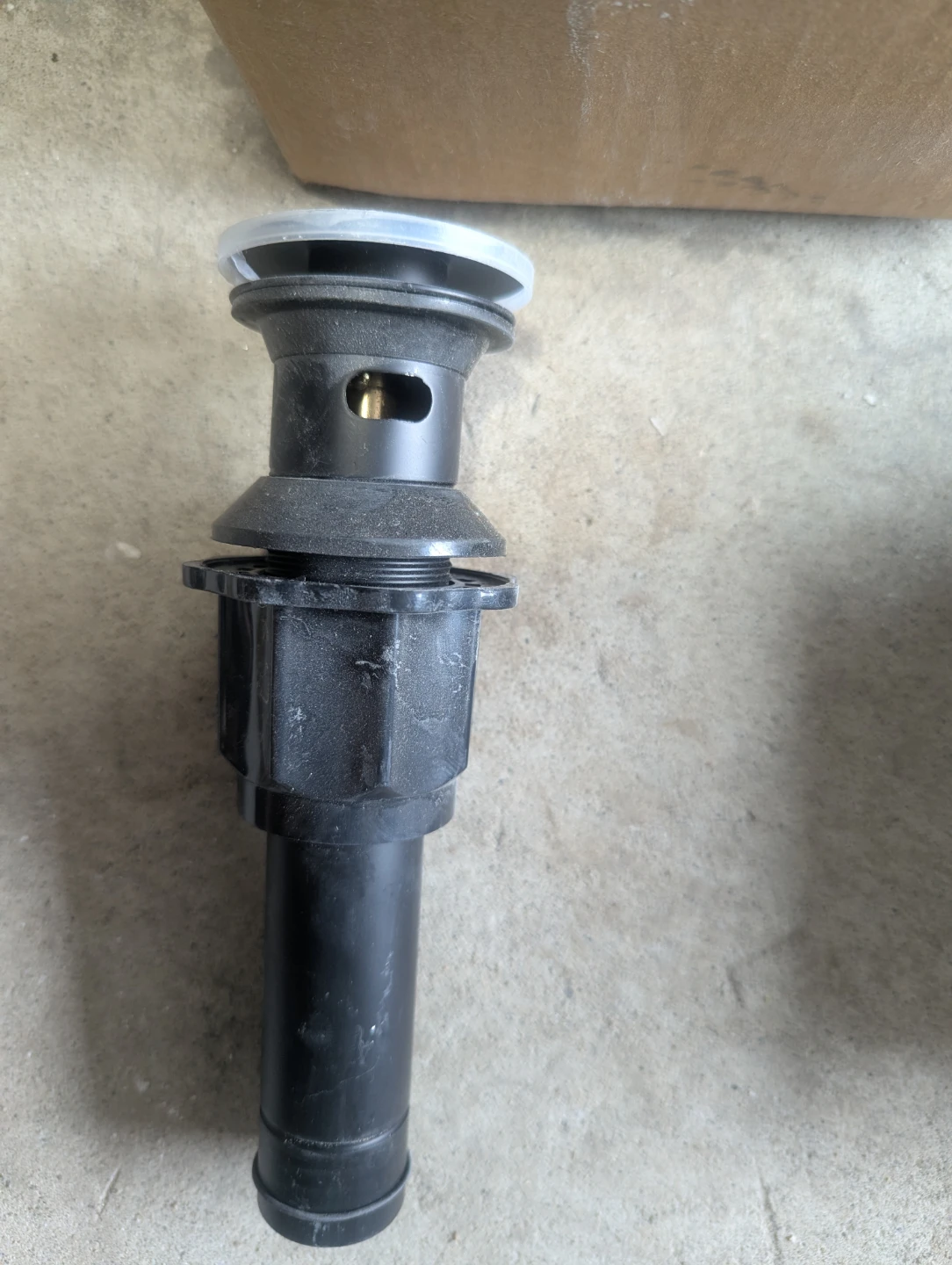 Black Pop-Up Sink Drain Assembly