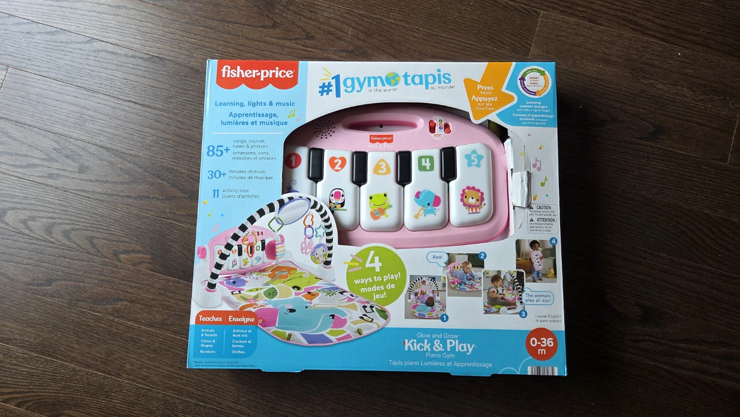 Fisher-Price Glow & Grow Kick & Play Piano Gym