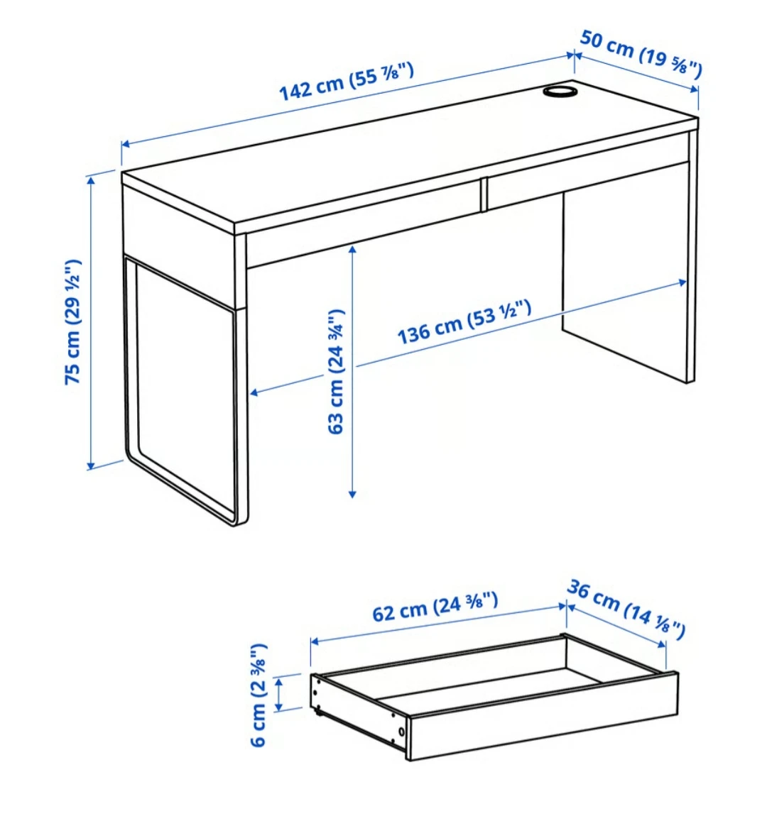 Ikea desk+free office chair🎁🎁🎁 - photo 3