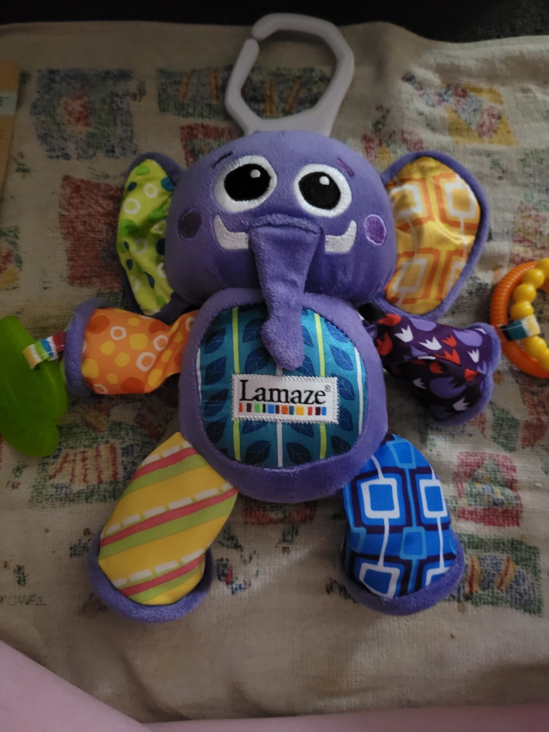 2007 Lamaze Purple Eddie Elephant