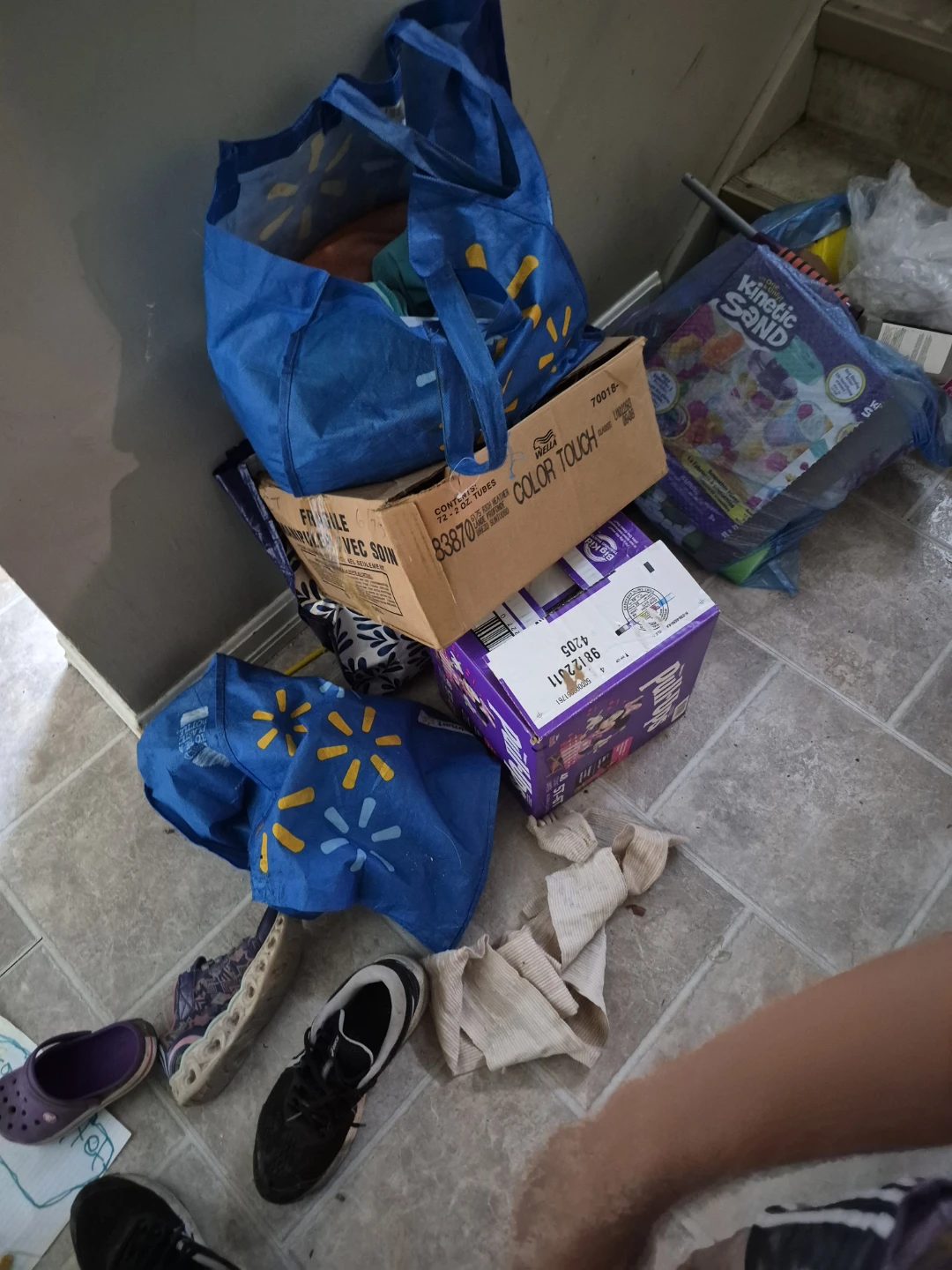 Don't have photos but boxes of clothes for girls