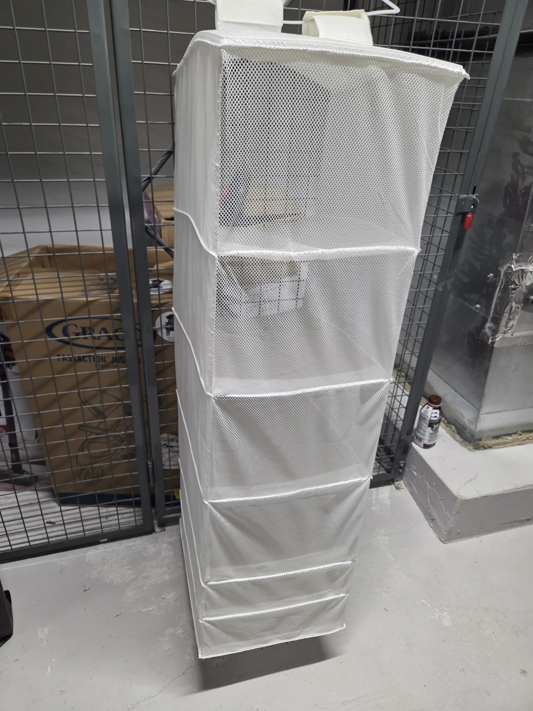 White Hanging Closet Organizer Shelf 5 Tiers - photo 2