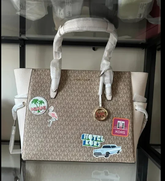Michael Kors Tote Bag with Patches
