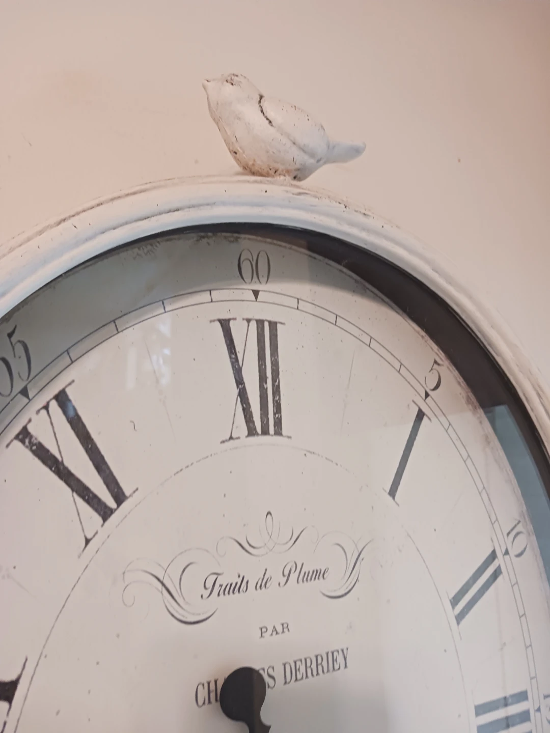 Charles Derrey Wall Clock with Bird Accent - photo 2