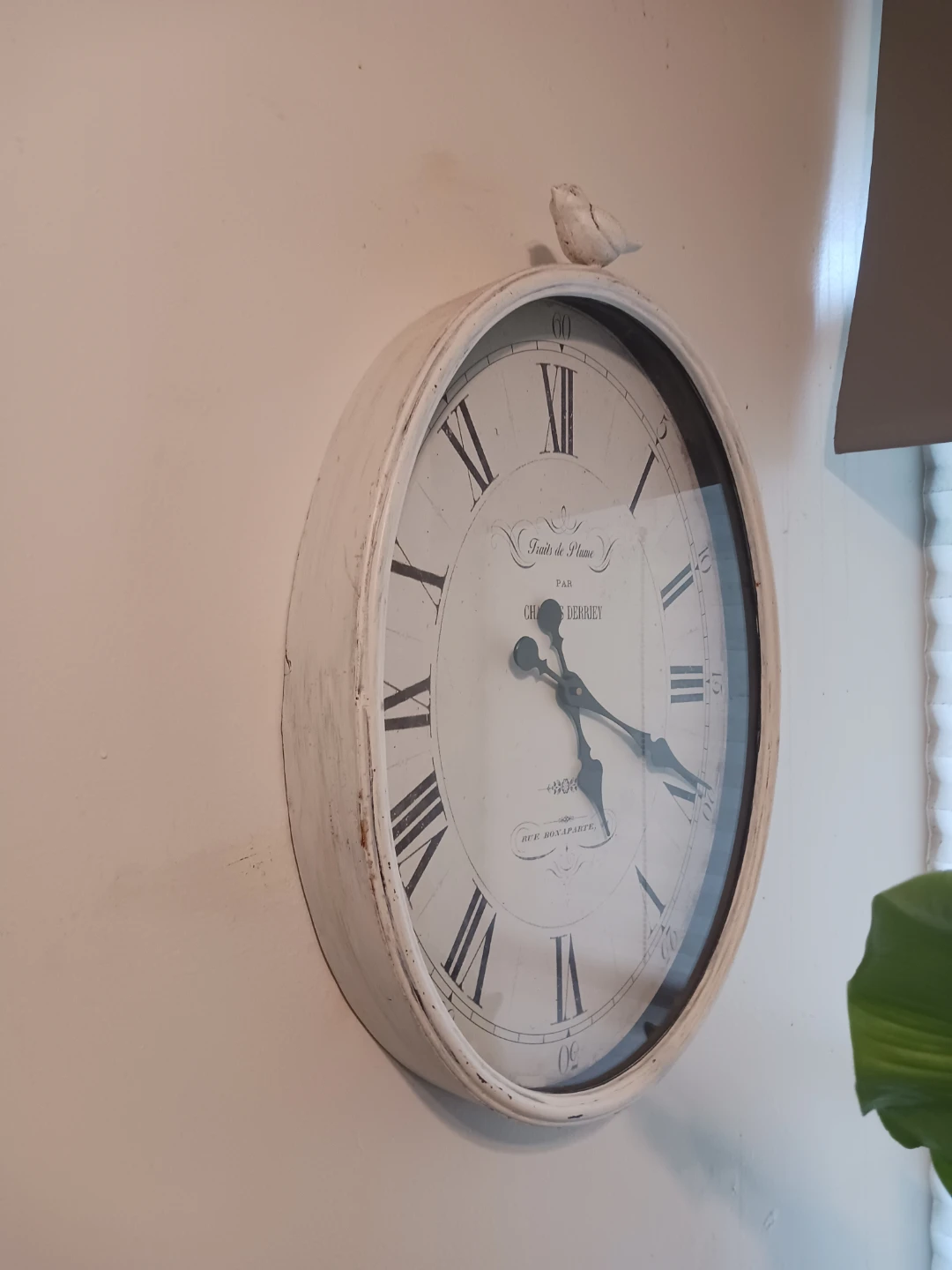Charles Derrey Wall Clock with Bird Accent - photo 3