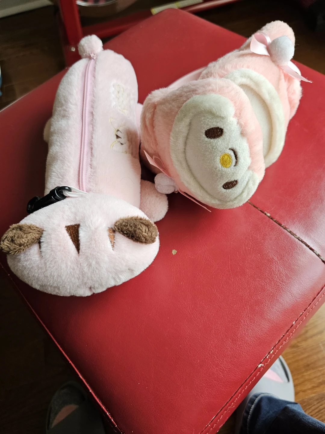 Brand New Pink Plush Pencil Case and Ear Waremer - photo 2
