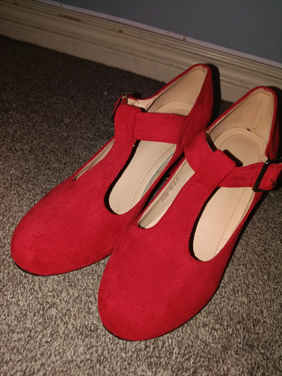 Red Mary Jane Heels Size 9.5 - photo 2
