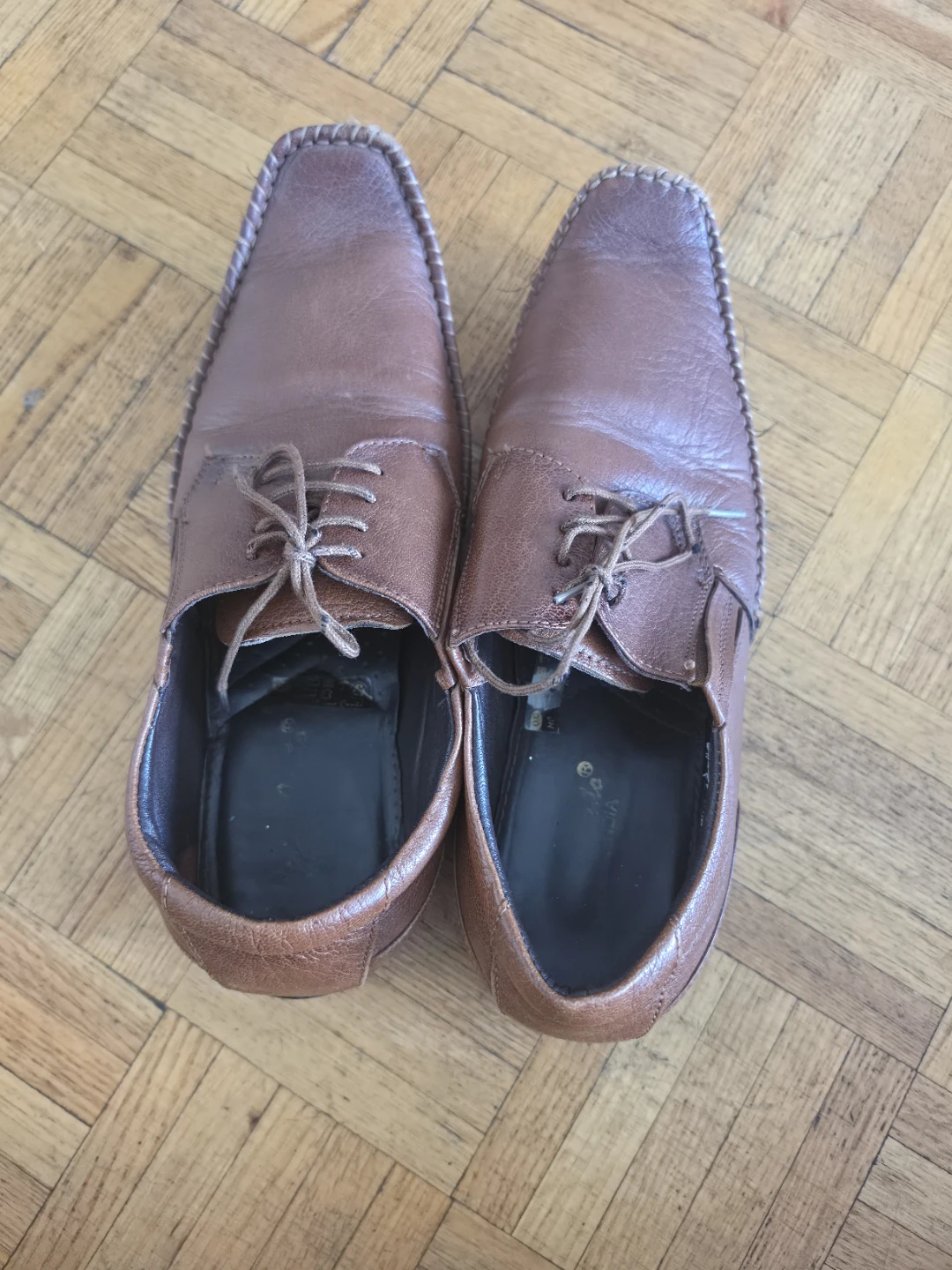 Brown Leather Dress Shoes - Size 42 - photo 2