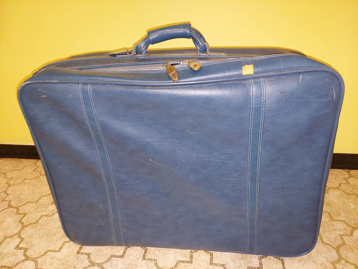 Vintage Blue Suitcase