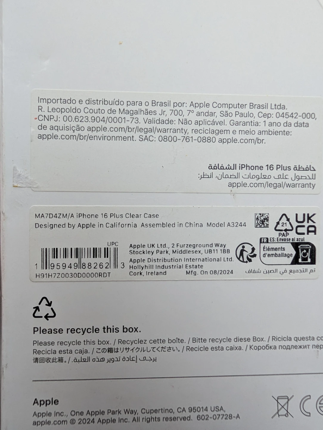 iPhone 16 Plus Apple Clear Case - photo 2