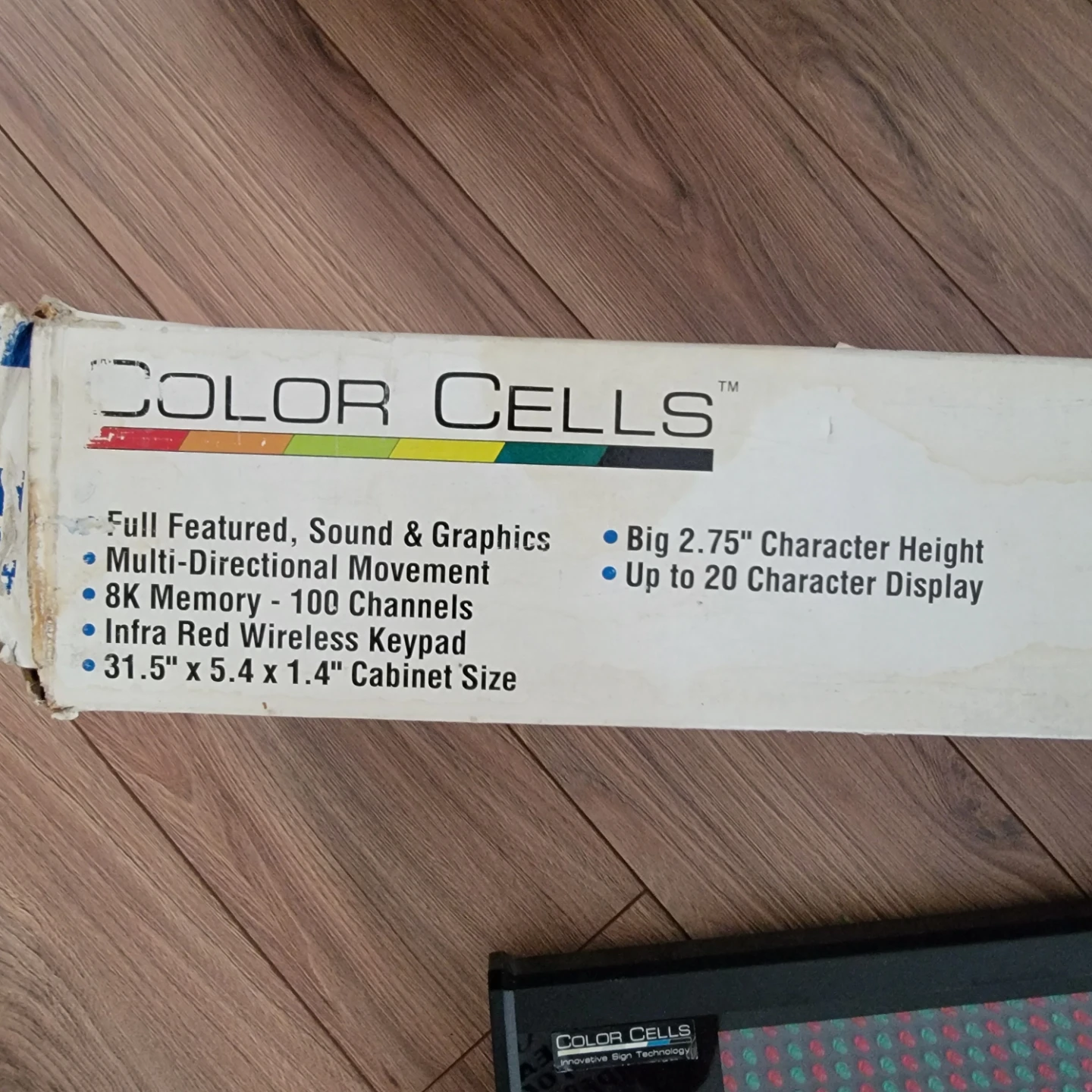 Color Cells Moving Message Electronic Display Model 7100 IR - photo 2