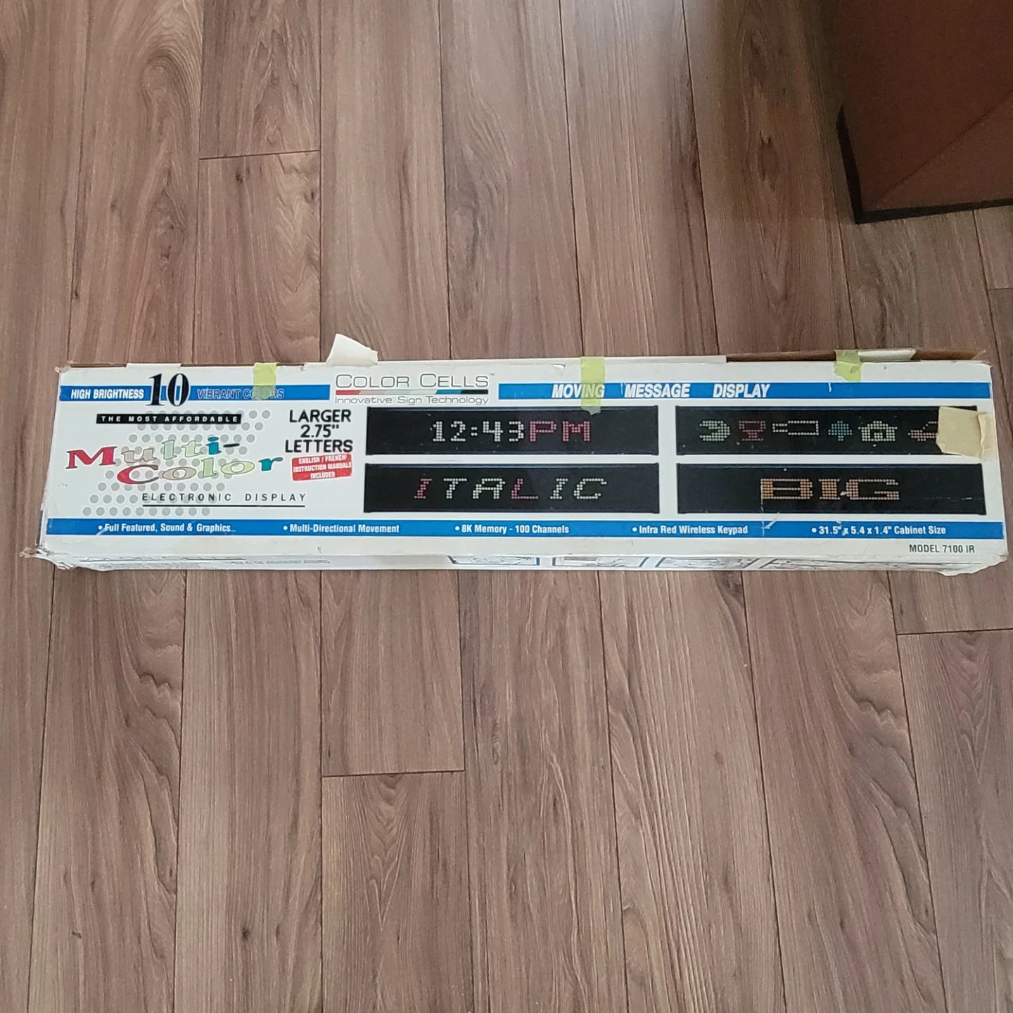Color Cells Moving Message Electronic Display Model 7100 IR - photo 4