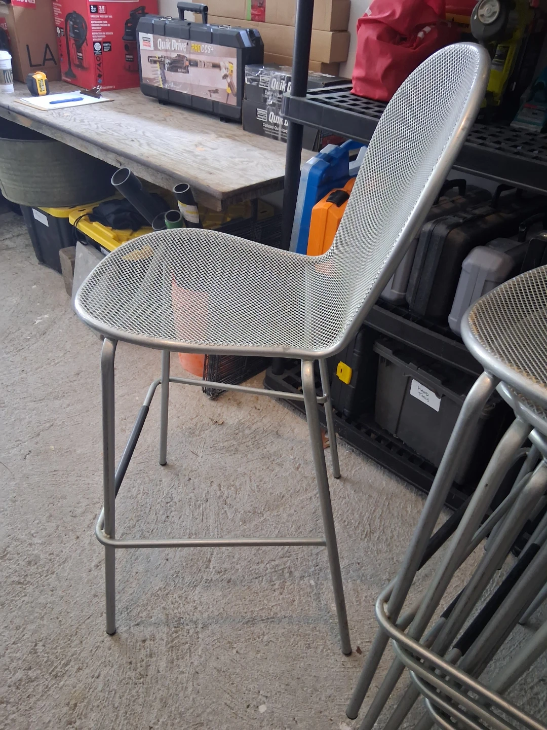 Metal bar chairs x 8 - photo 2