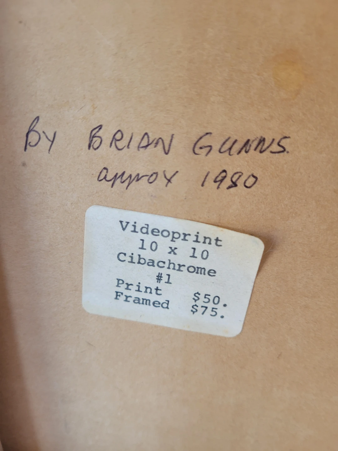 Videoprint by Brian Gunns - 10x10 Cibachrome - photo 3