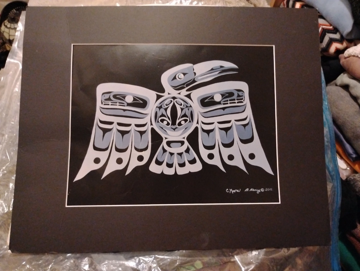 Unframed Raven Artwork by C. Moore & B. Kenny (2012)