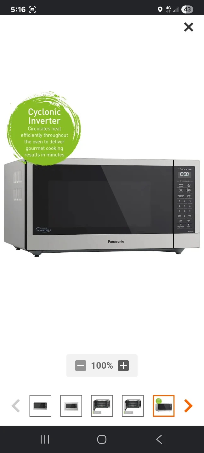 Panasonic NN-ST77LS C Microwave Oven - photo 4