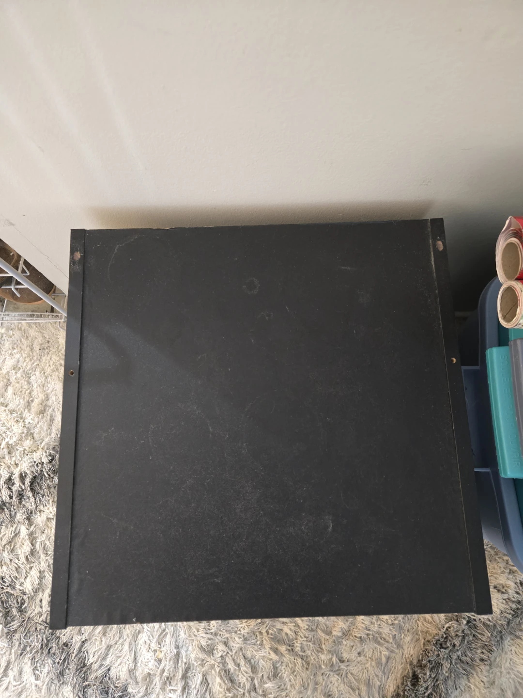 Black 2-Drawer Nightstand - photo 3