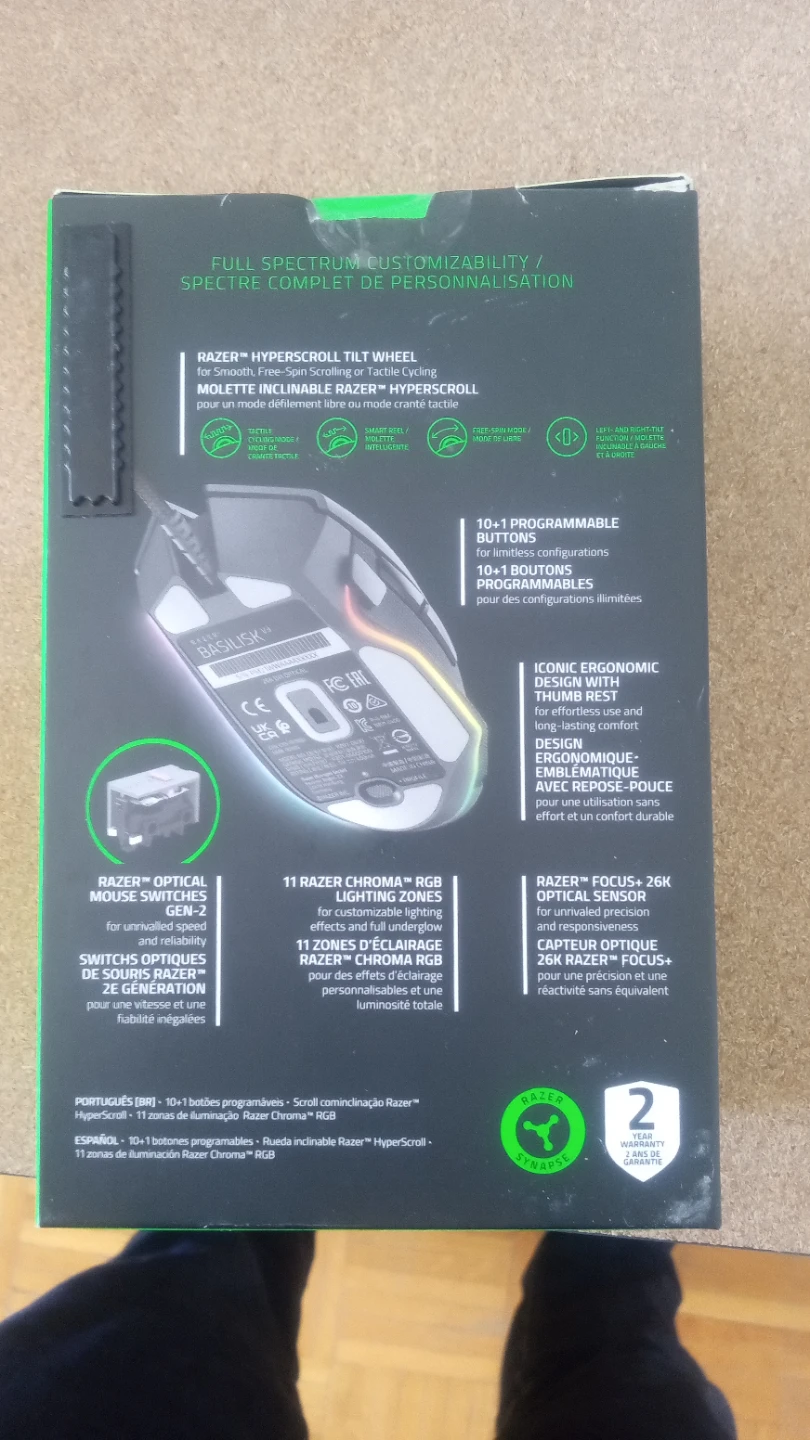 Razer Basilisk V3 X Hyperscroll Gaming Mouse