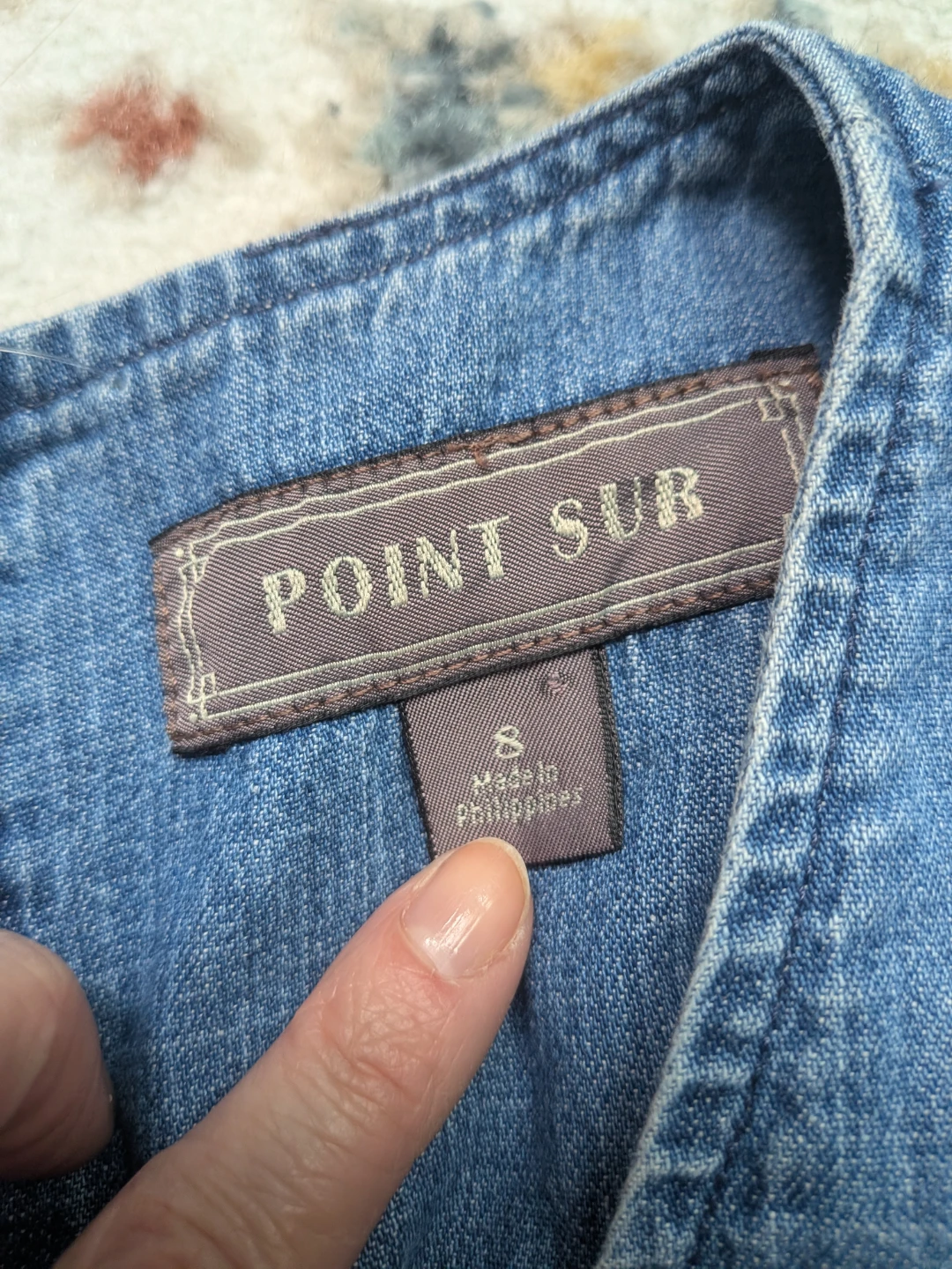 Point Sur Denim Jumpsuit Size S - photo 4