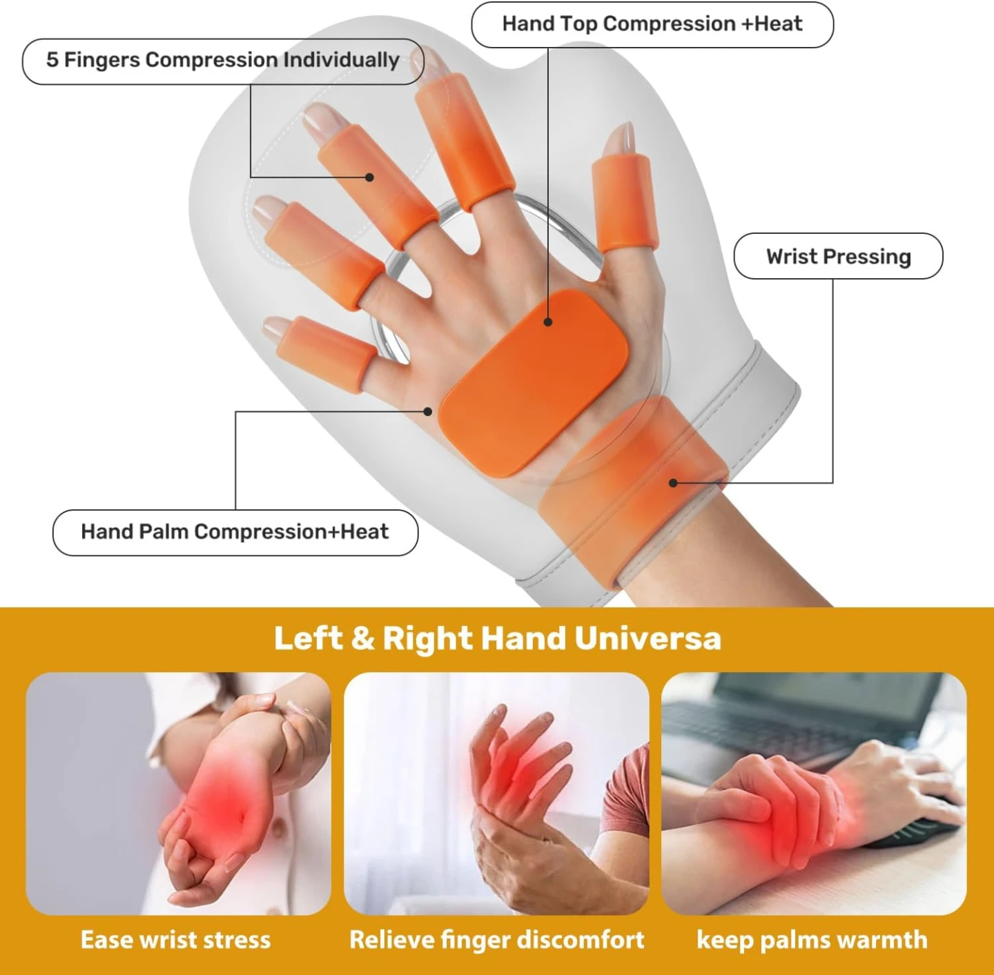 NEW Hand Massager with Heat and Compression - photo 3