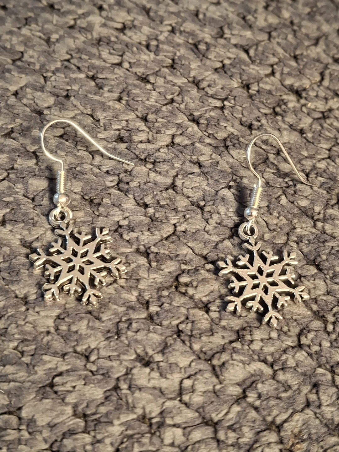 Silver Snowflake Earrings - photo 2