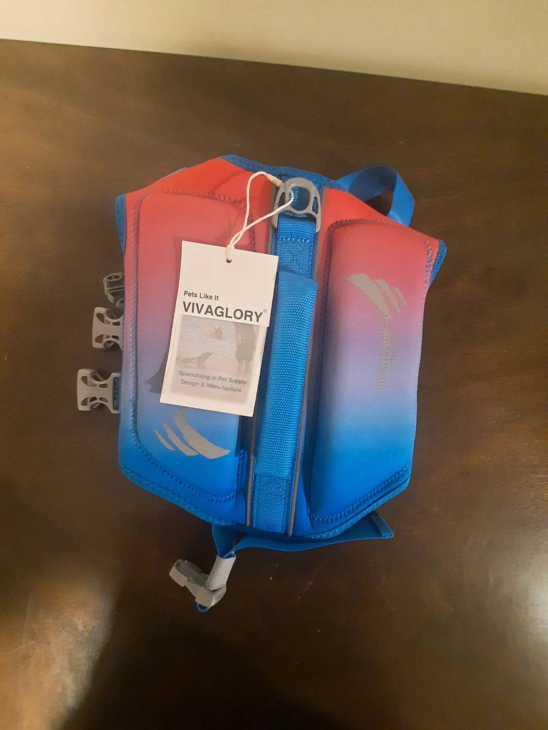 VIVAGLORY Dog Life Jacket - Pink Blue - Size S - photo 2