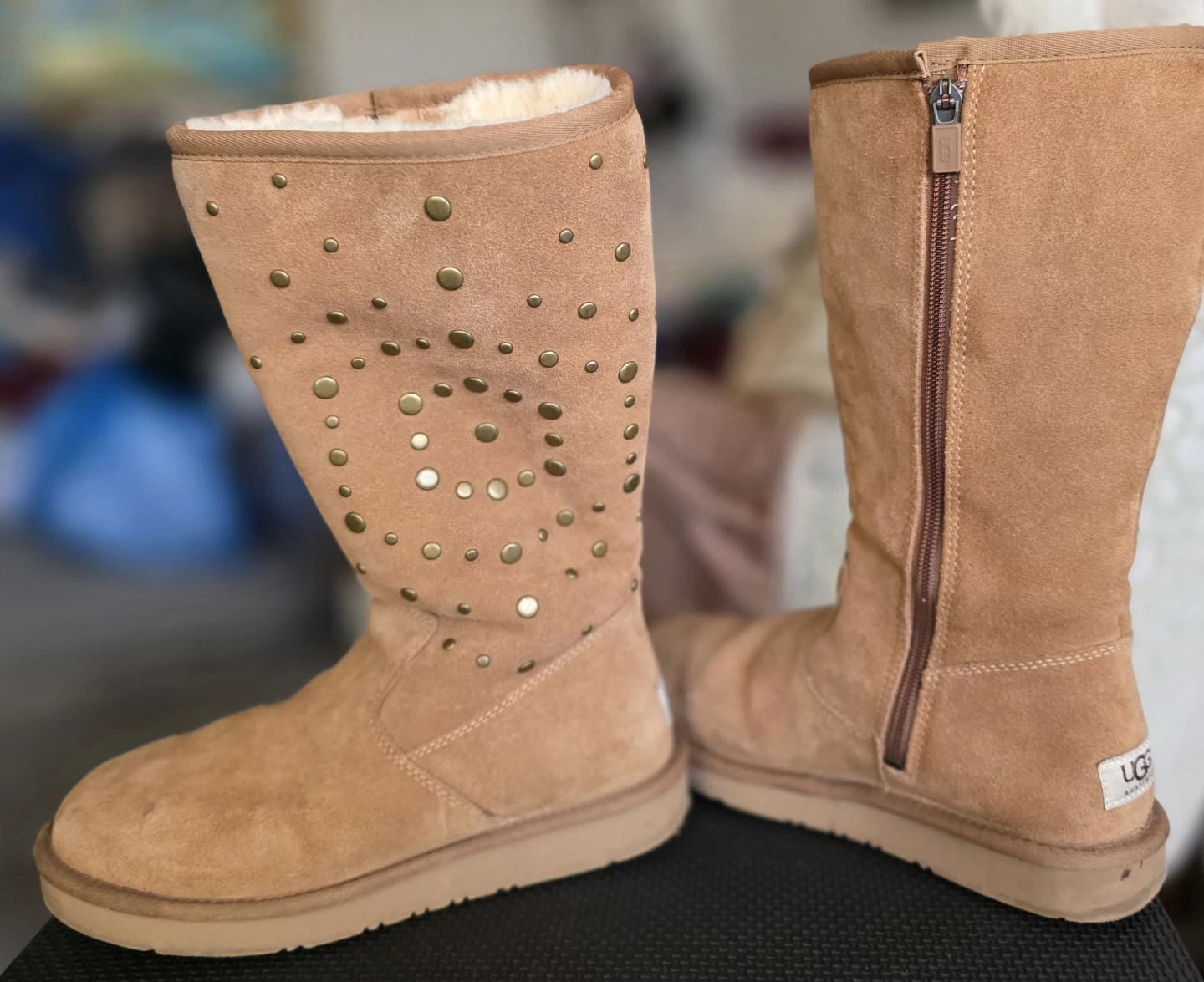 UGG Australia Studded Suede Boots