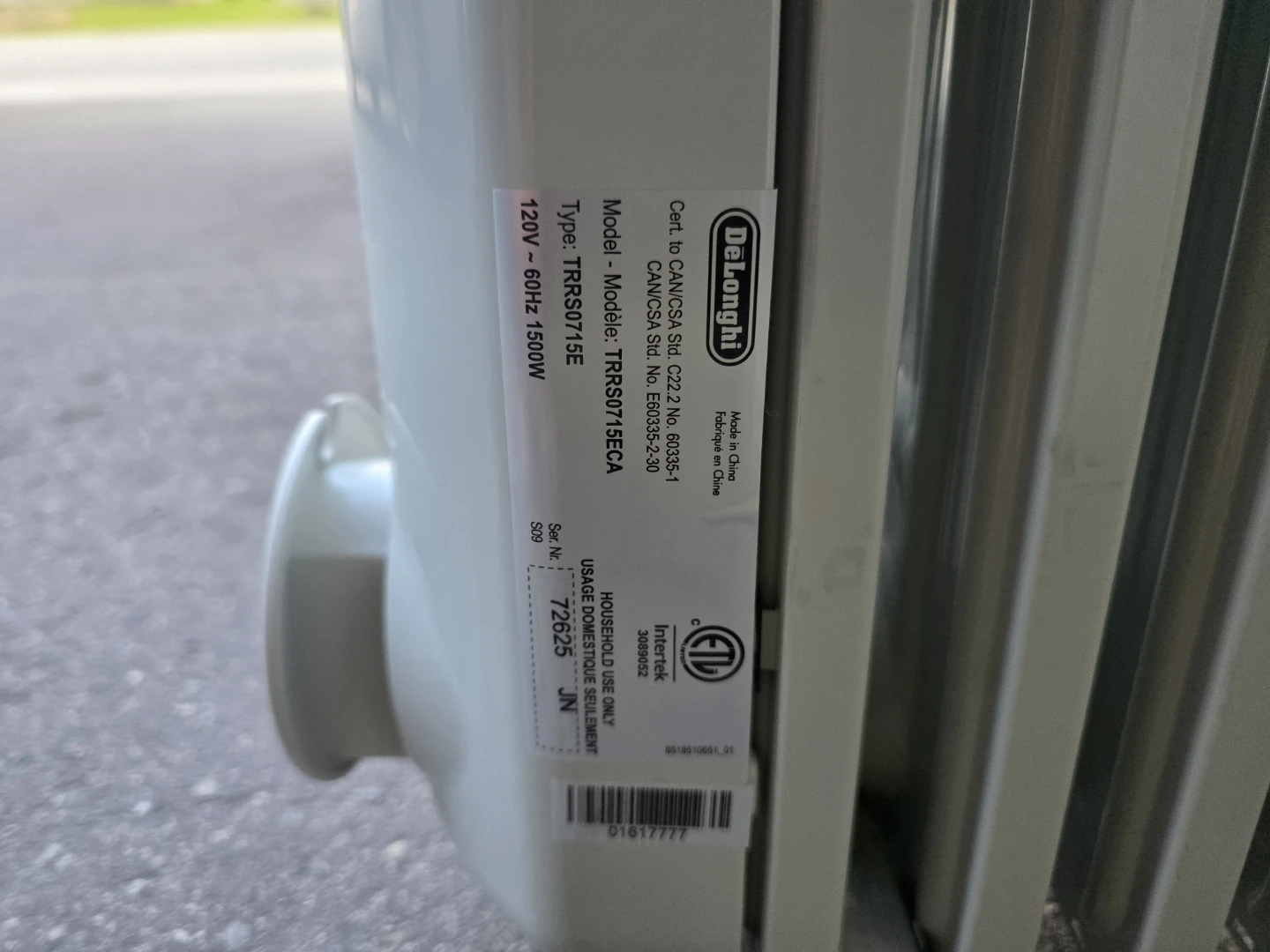 DeLonghi Oil Heater TRRS0715E - photo 4