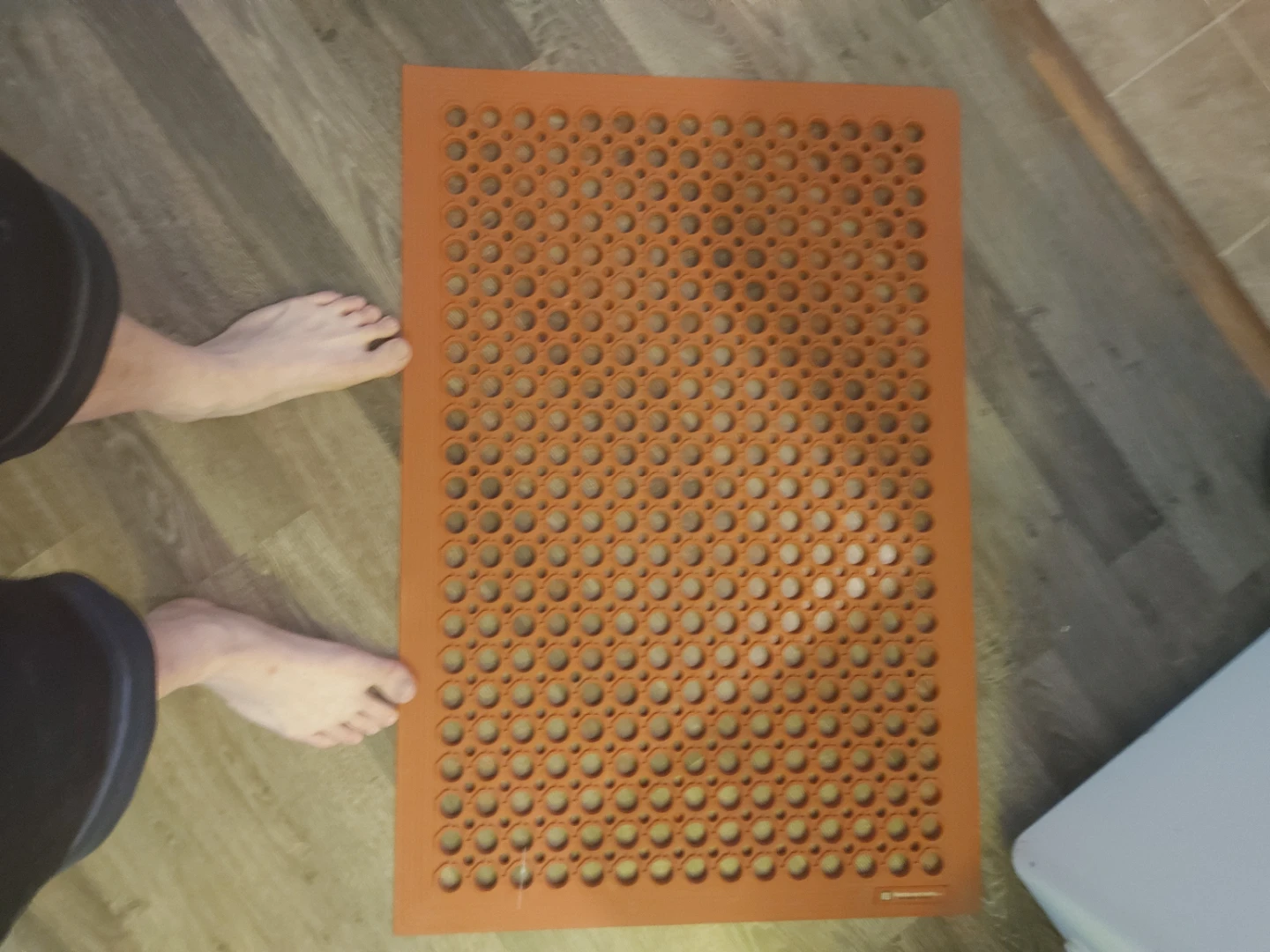 Red Commercial Rubber Floor Mat 36" x 60"