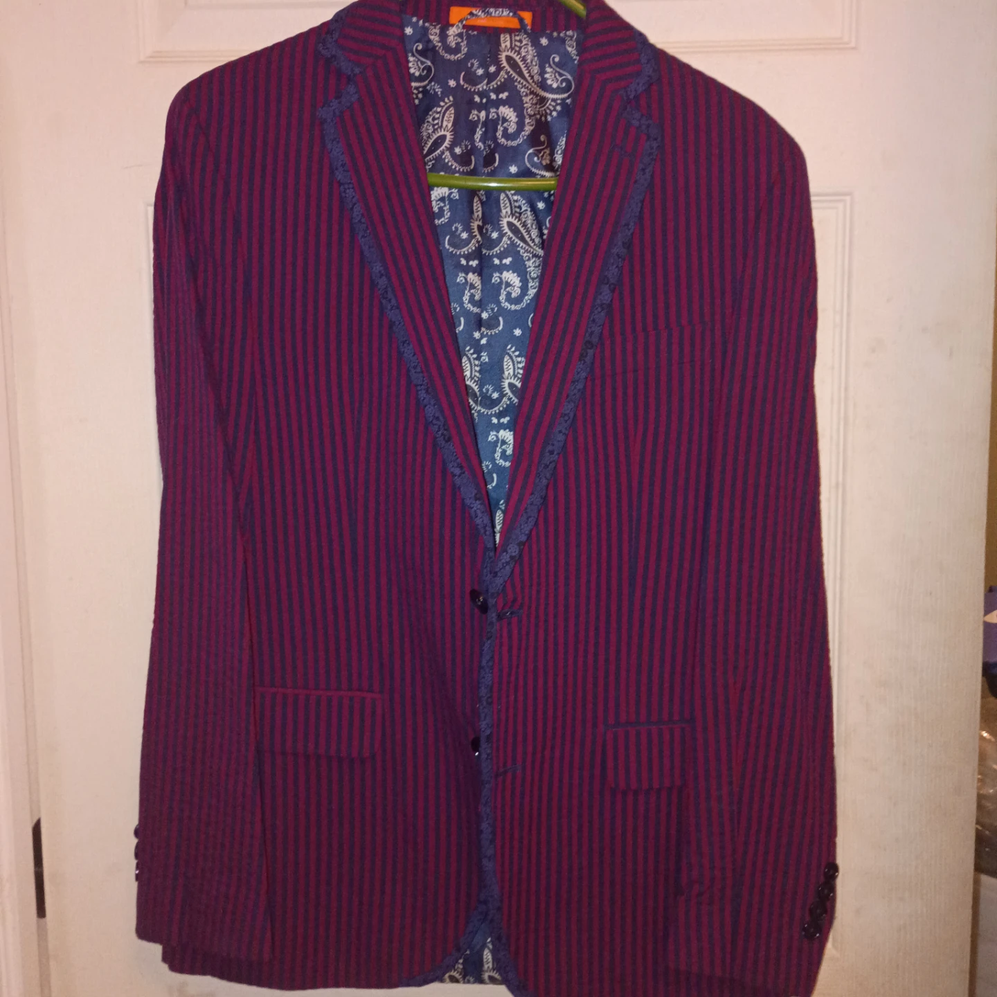 Men's Striped Blazer Jacket