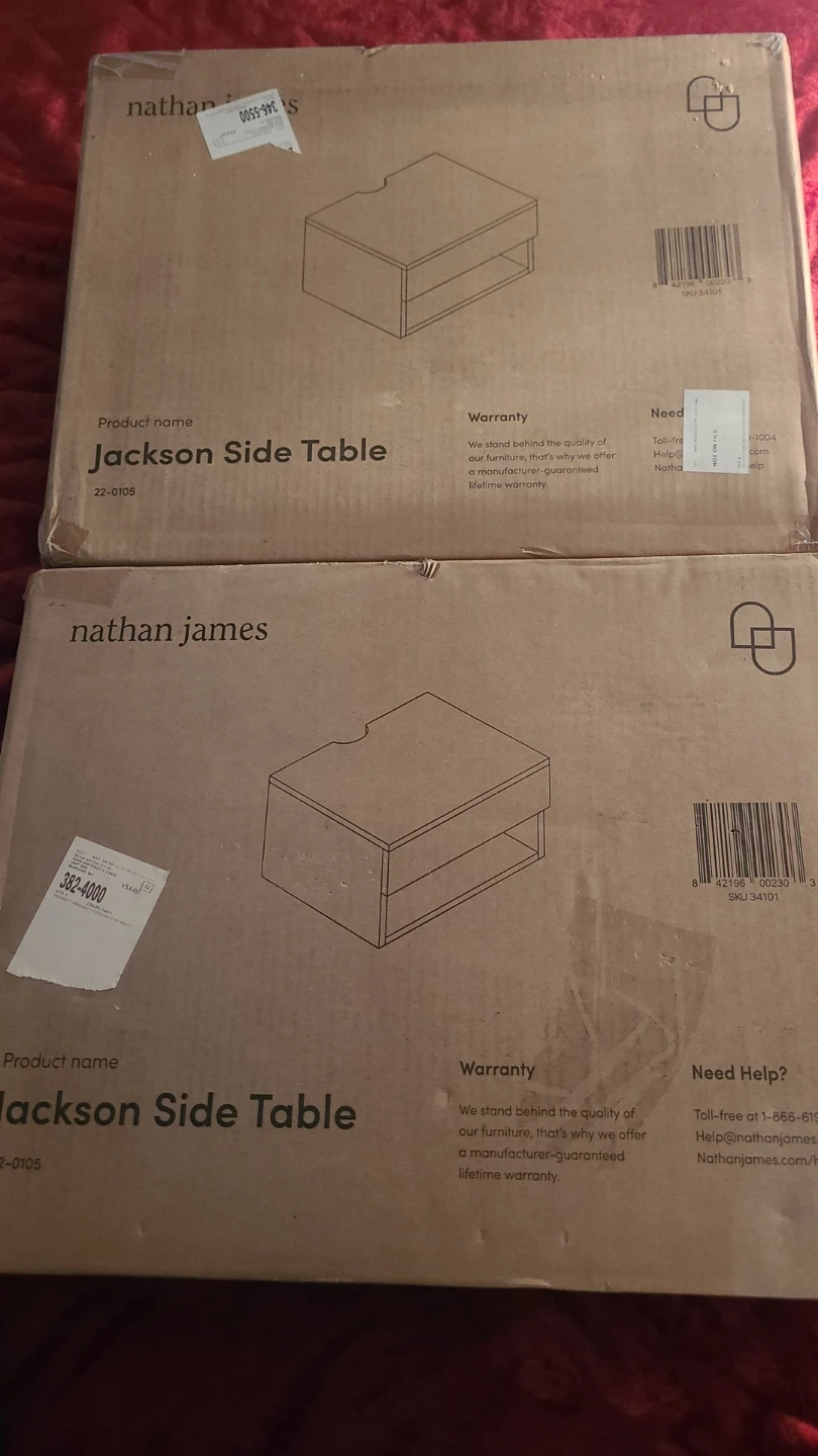 2 Nathan James Floating Side Table - White - photo 2