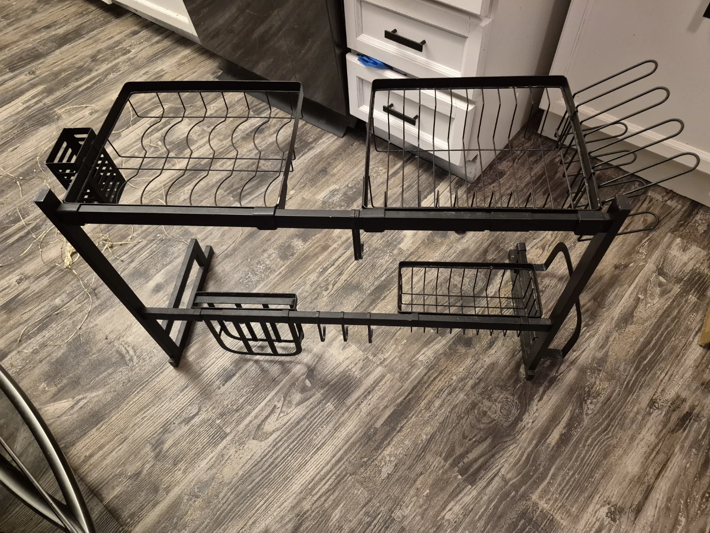 Black Metal Over-the-Sink Dish Rack