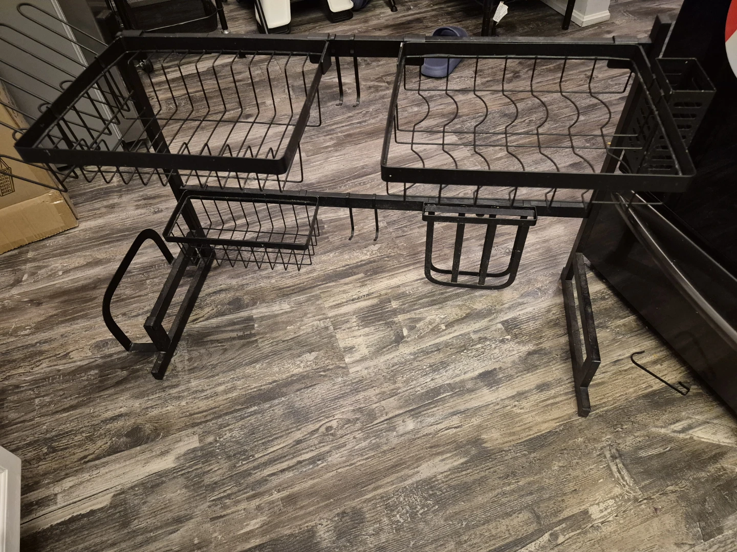Black Metal Over-the-Sink Dish Rack - photo 2