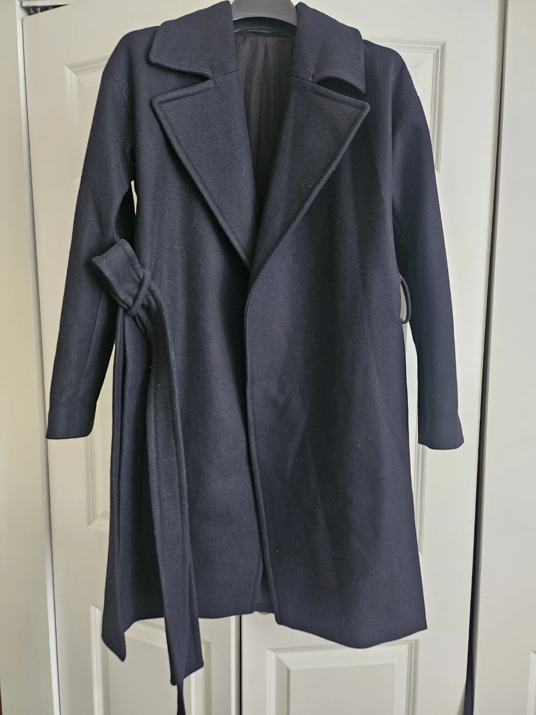 AllSaints Black Wool Blend Coat X-Small - photo 3