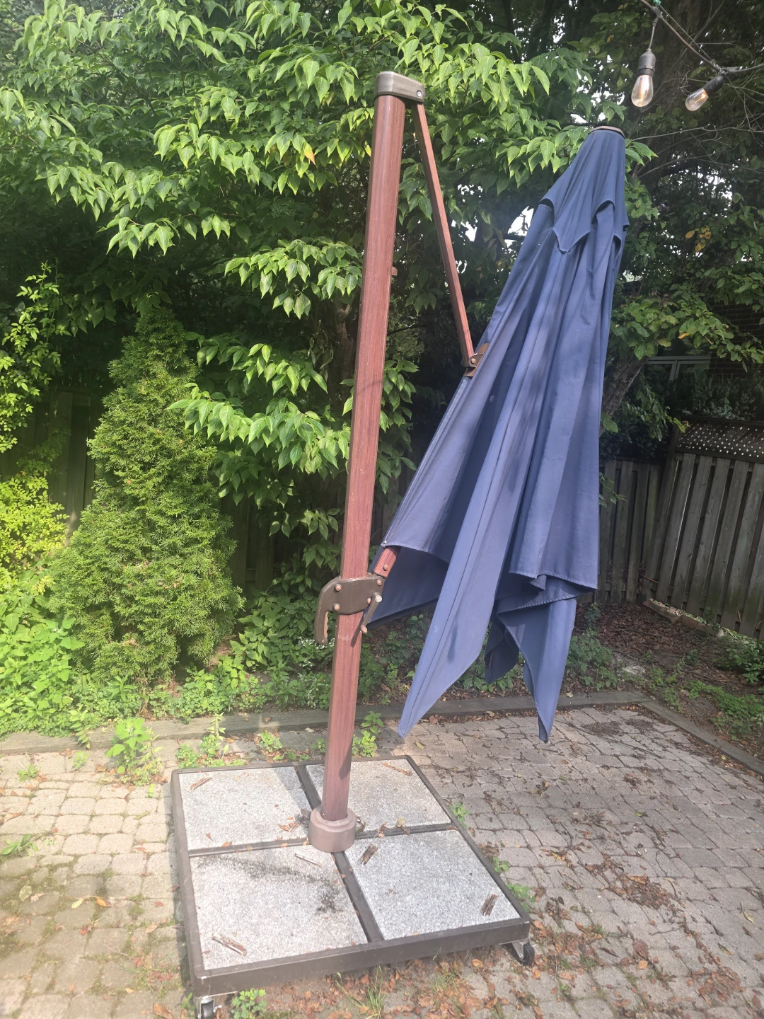 Large Offset Cantilever Patio Umbrella - photo 2