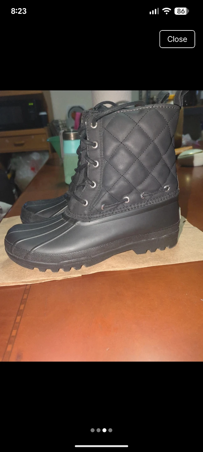 Sperry Black Quilted Duck Boots - photo 3