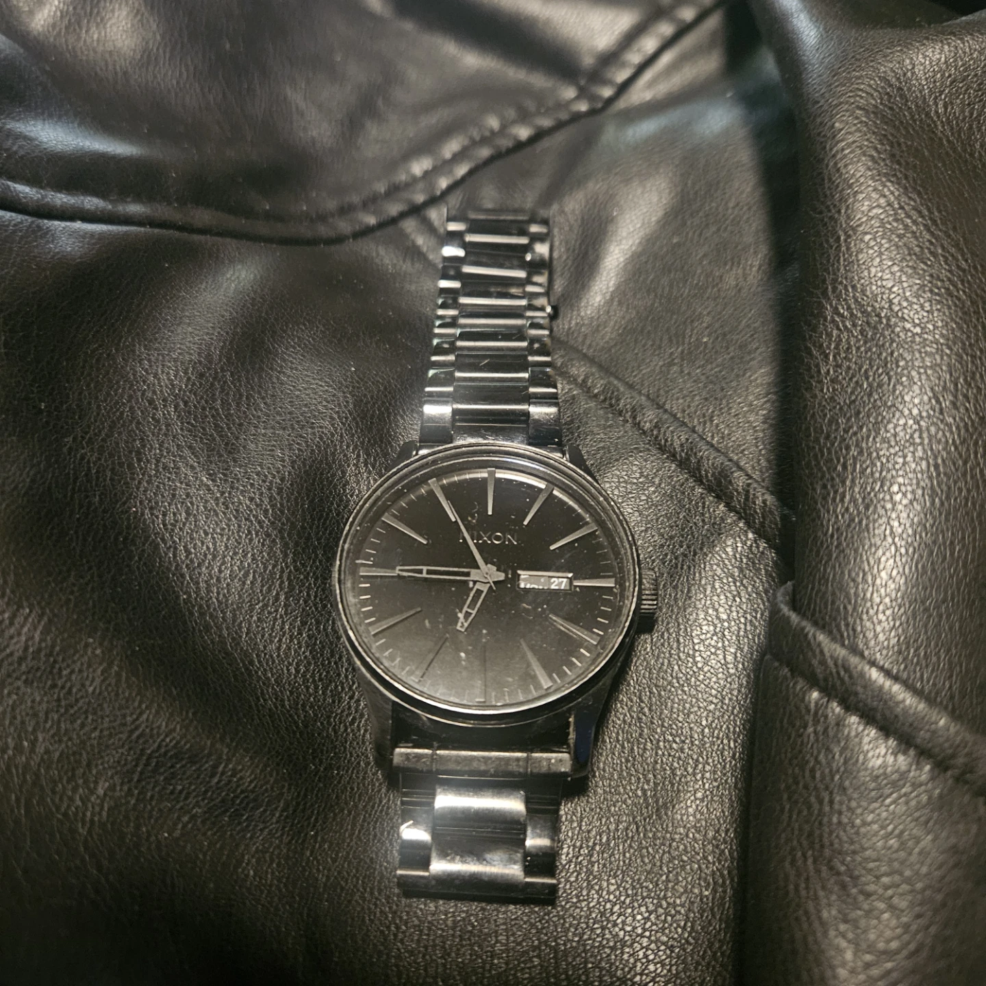 Nixon Black Stainless Steel Watch