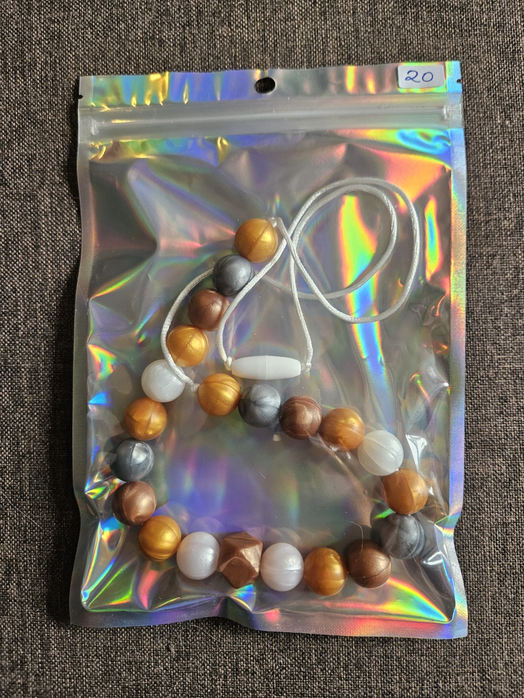 Teething Necklace - multi colored