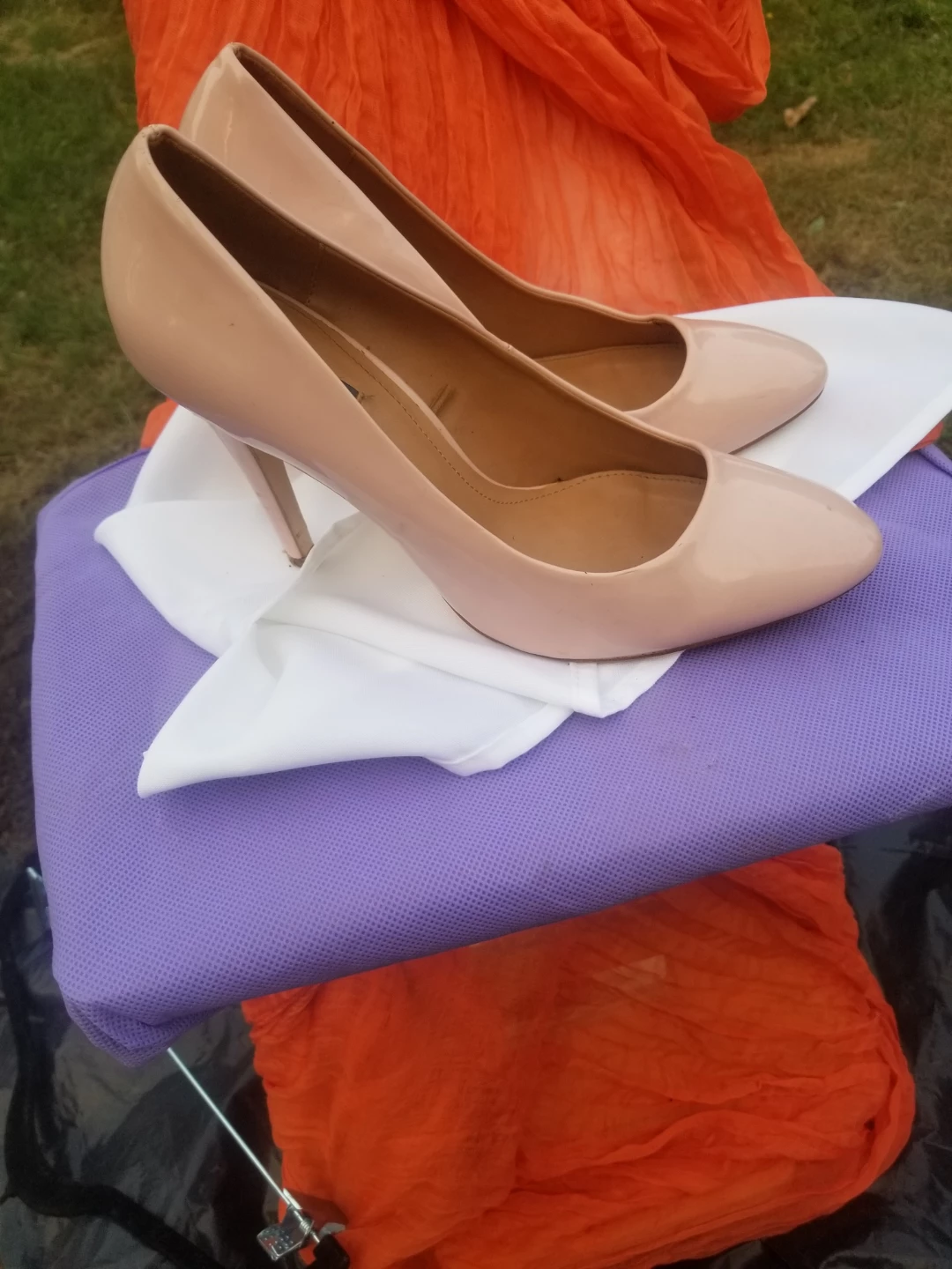 Zara Trafaluc Women's Patent Pumps - Nude Size 41 - photo 2