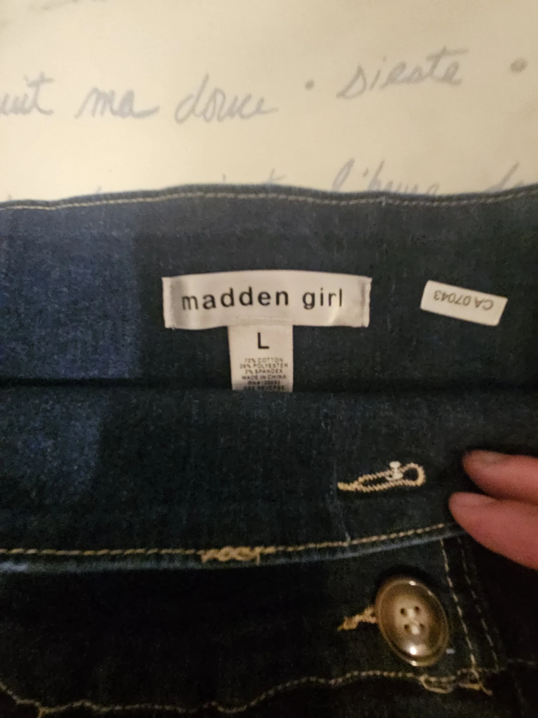 Madden Girl Denim Skirt - Size L - photo 3
