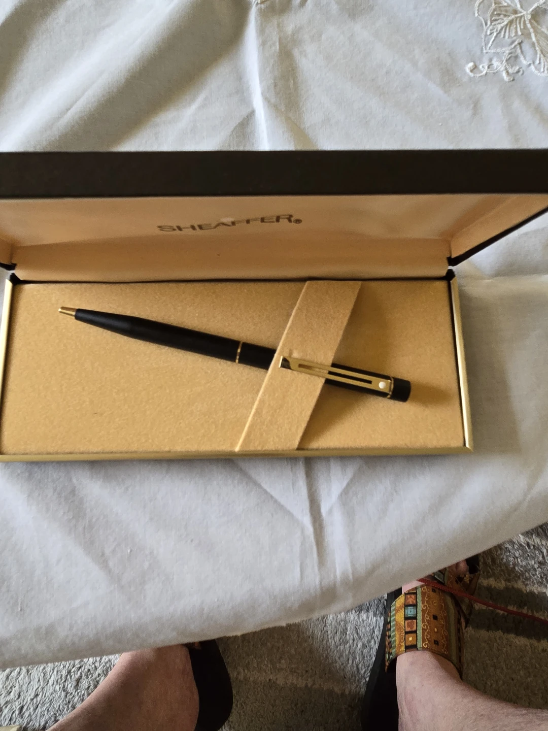 Sheaffer Ballpoint Pen Matt Black - Now Old Stock Vintage - photo 3