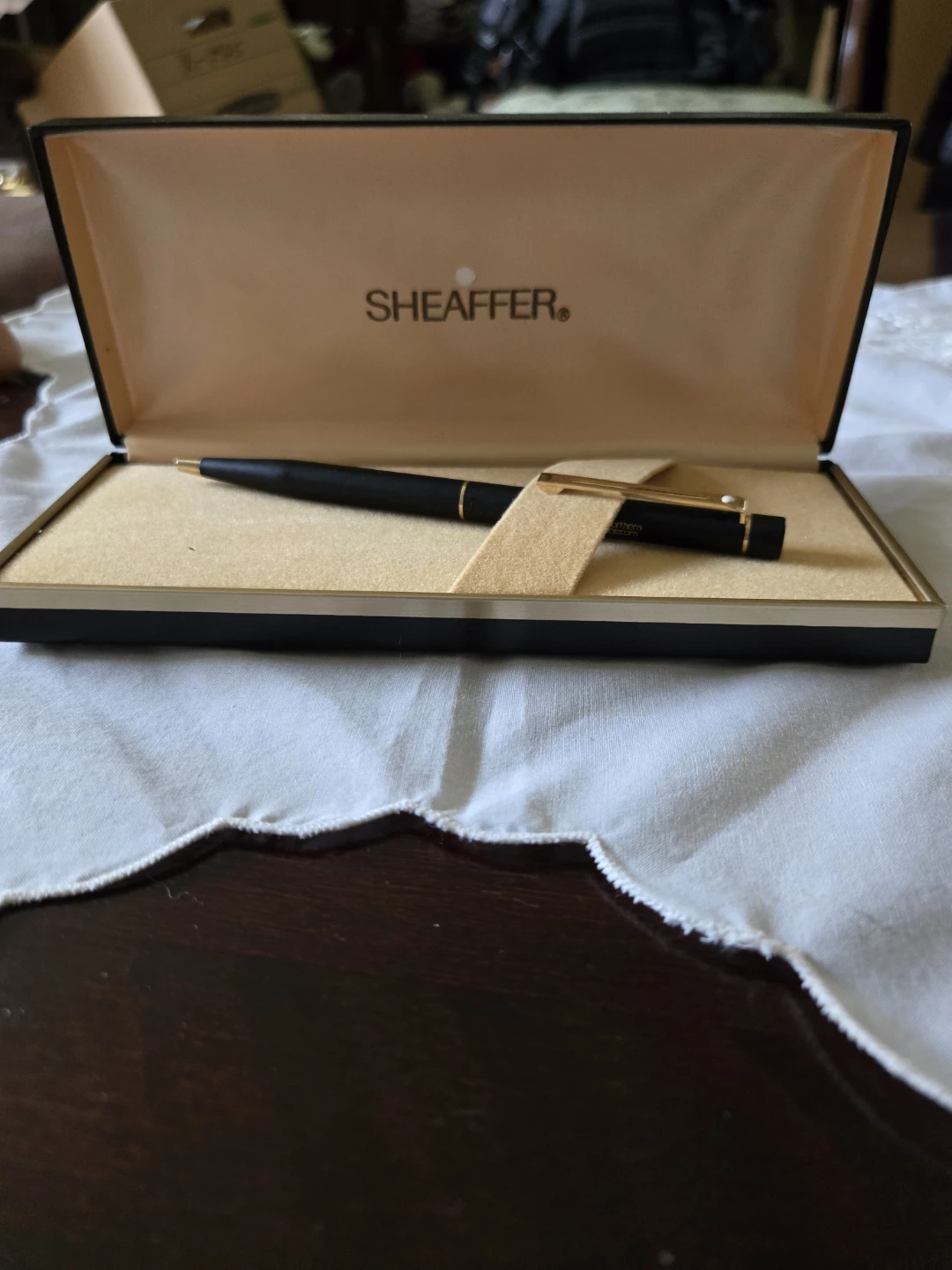Sheaffer Ballpoint Pen Matt Black - Now Old Stock Vintage - photo 4