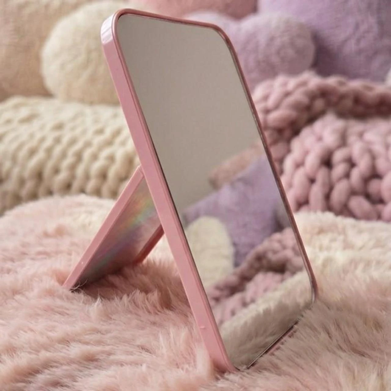 Pink Folding Makeup Mirror - photo 2