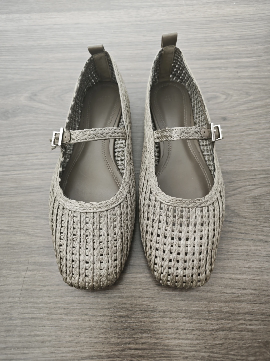 H&M Woven Mary Jane Flats