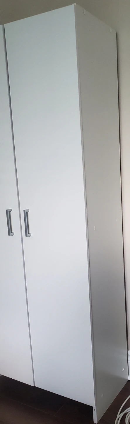 White Two-Door Storage Cabinet - photo 2