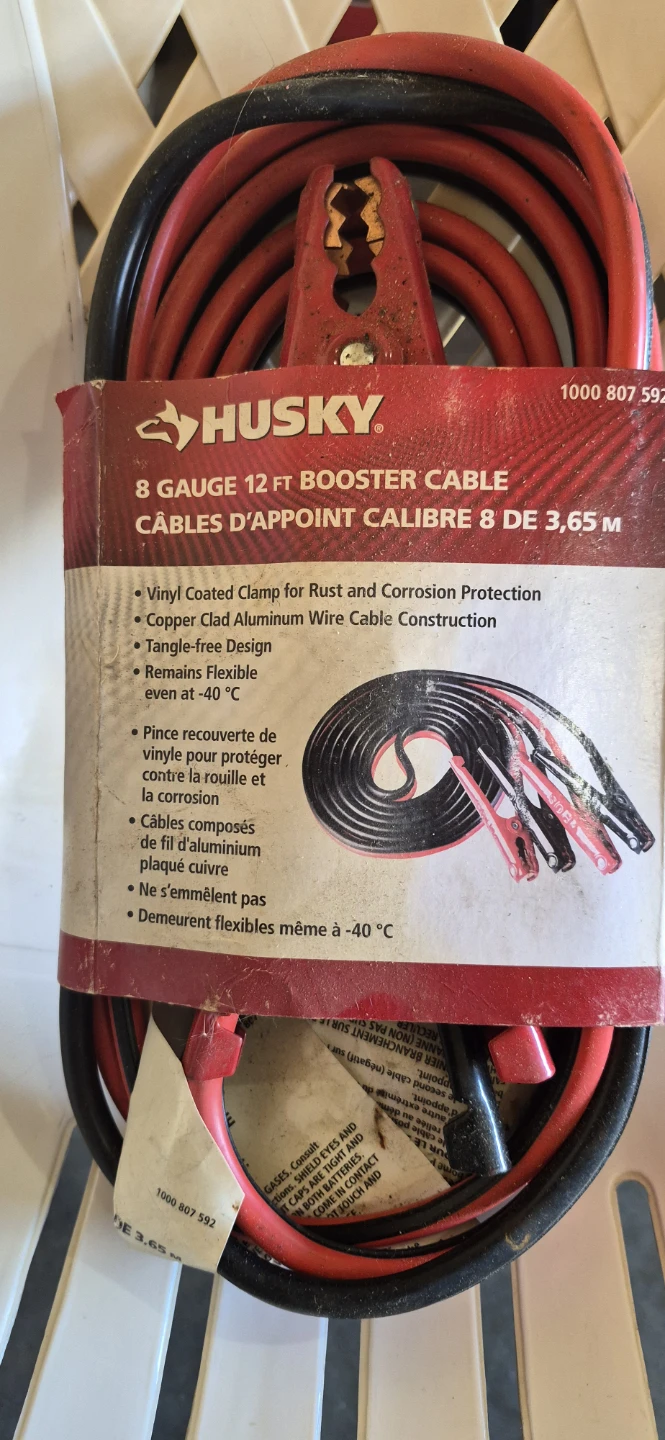 Husky 8 Gauge 12 FT Booster Cable - photo 2