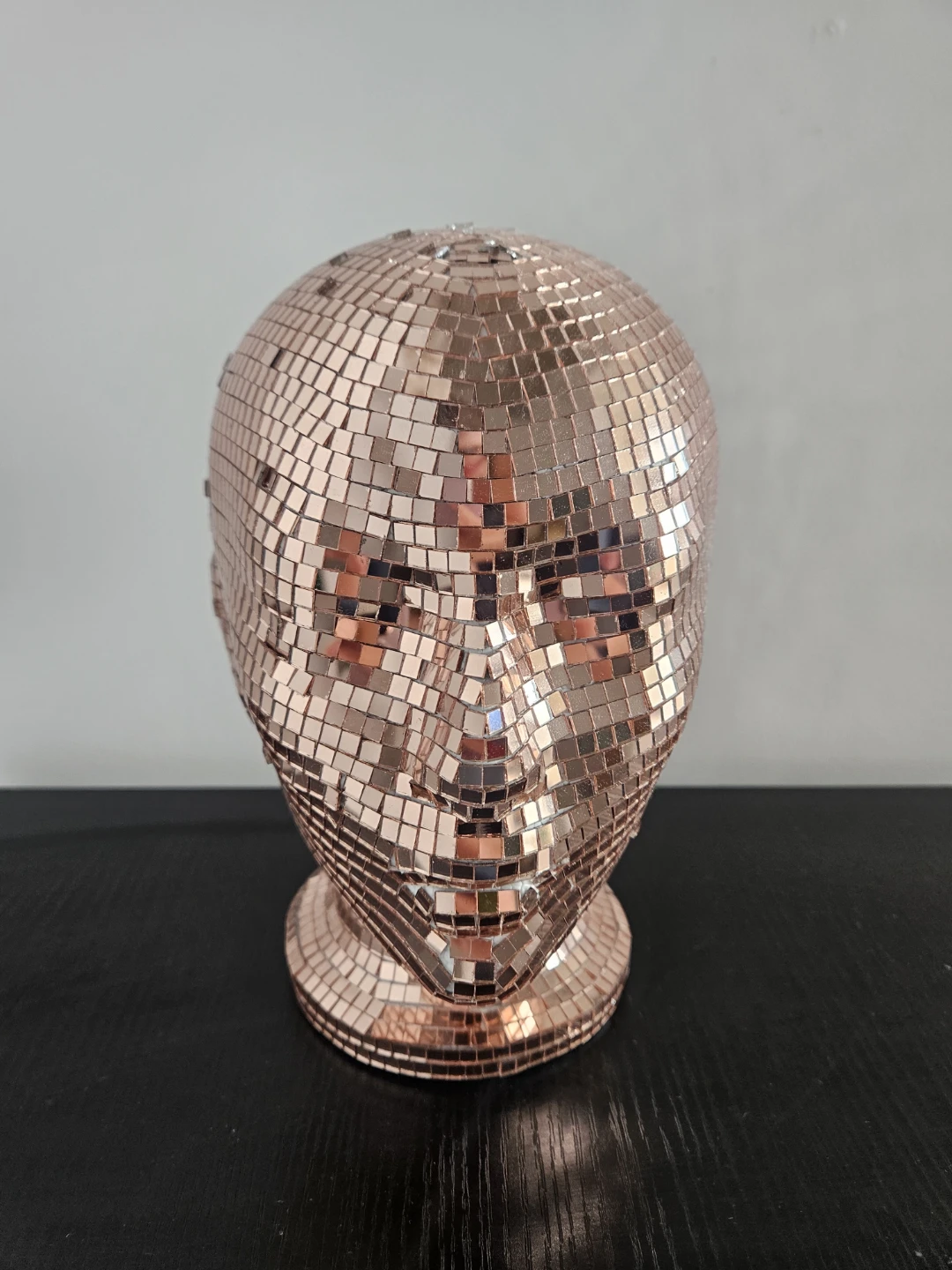 Rose Gold Disco Ball Head Mannequin