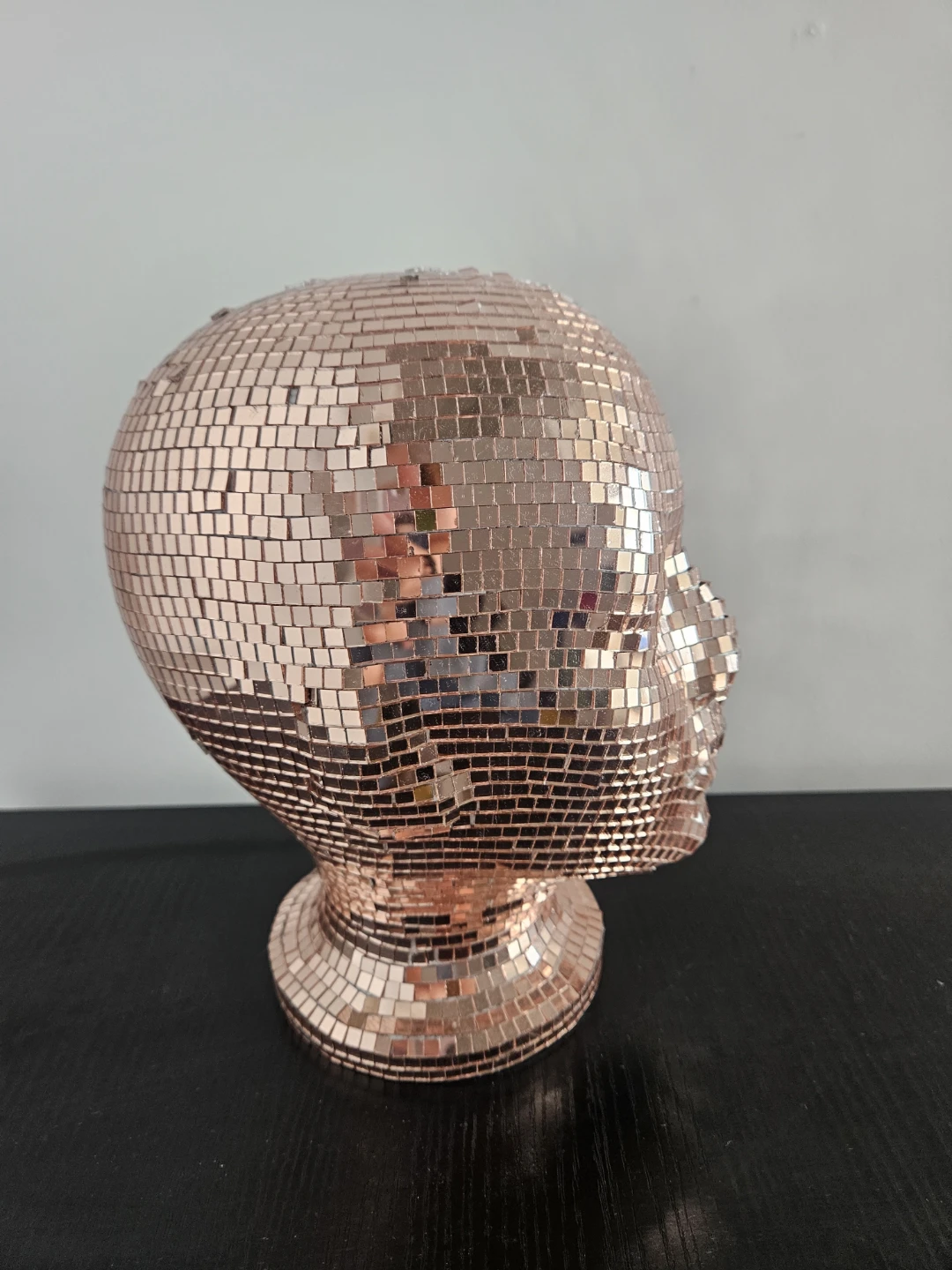Rose Gold Disco Ball Head Mannequin - photo 2