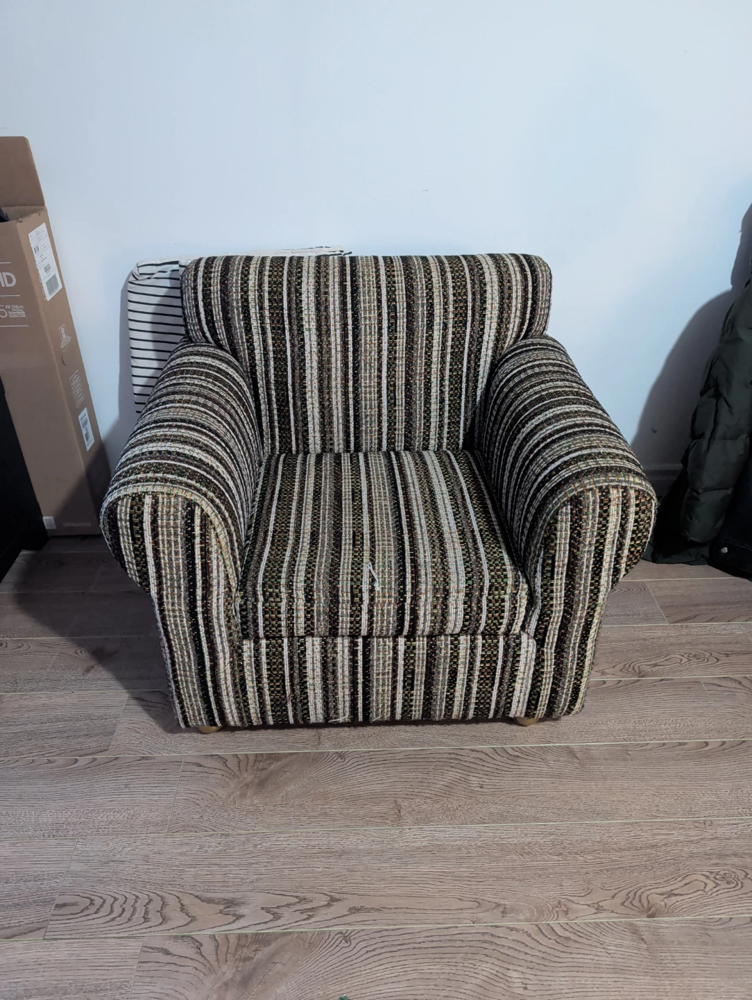 Striped Accent Armchair - photo 2